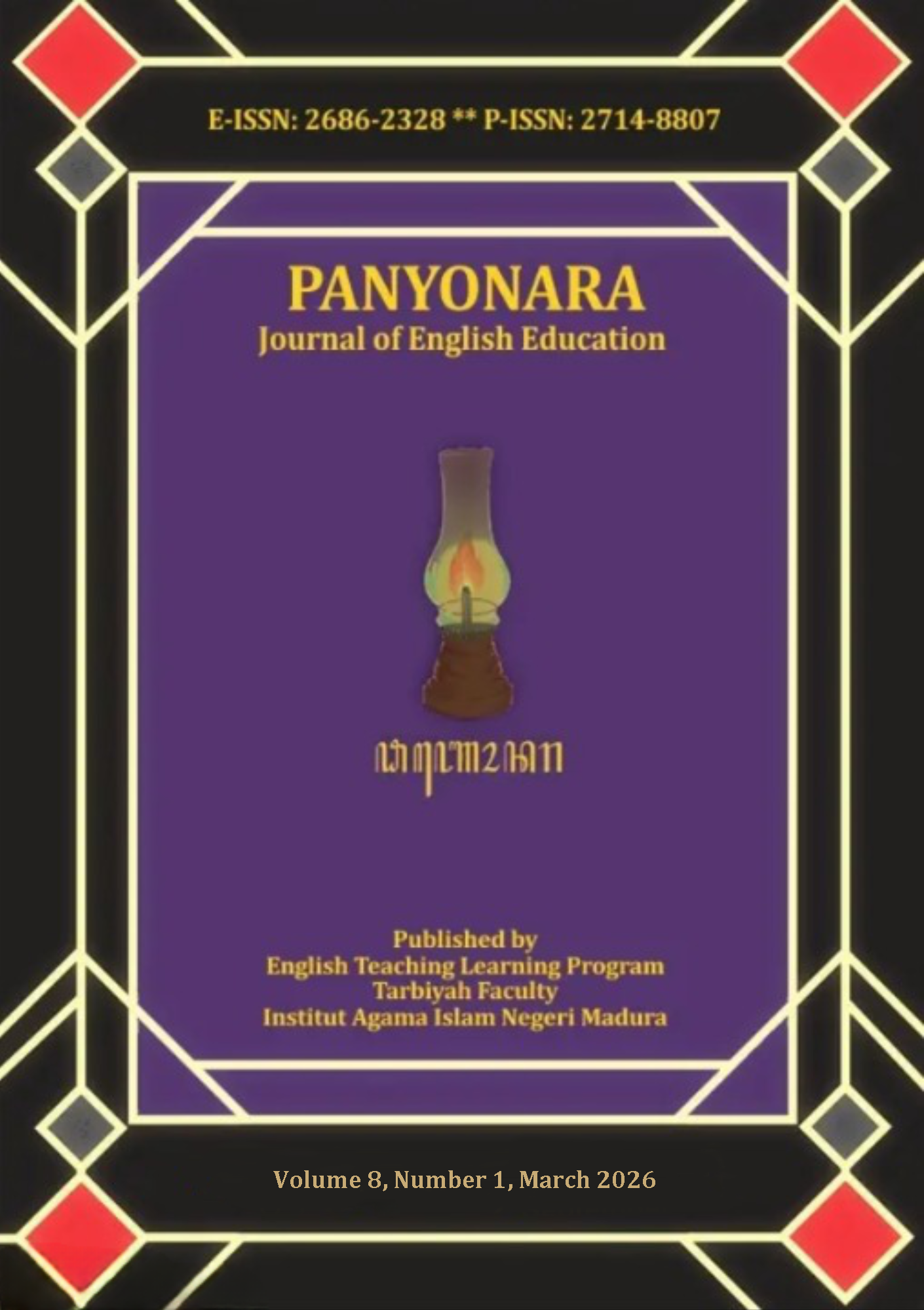 					View Vol. 8 No. 1 (2026): PANYONARA: Journal of English Education (In Progress)
				